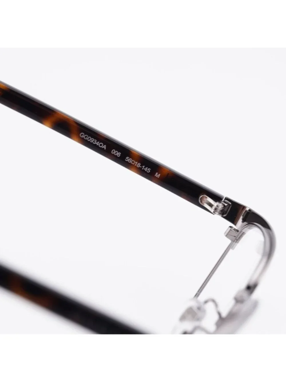 Gucci GG0934OA 006 Eyeglasses Black 56mm Rectangle Frame